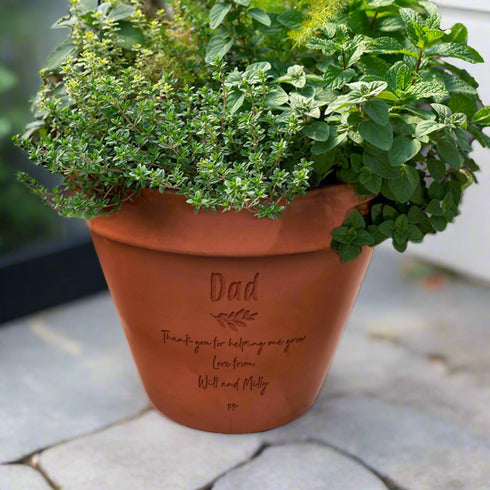 Father's Day Personalised Plant Pot